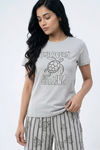 Zivame Knit Cotton Sleep Short Set - Ultimate Grey — thumbnail 5
